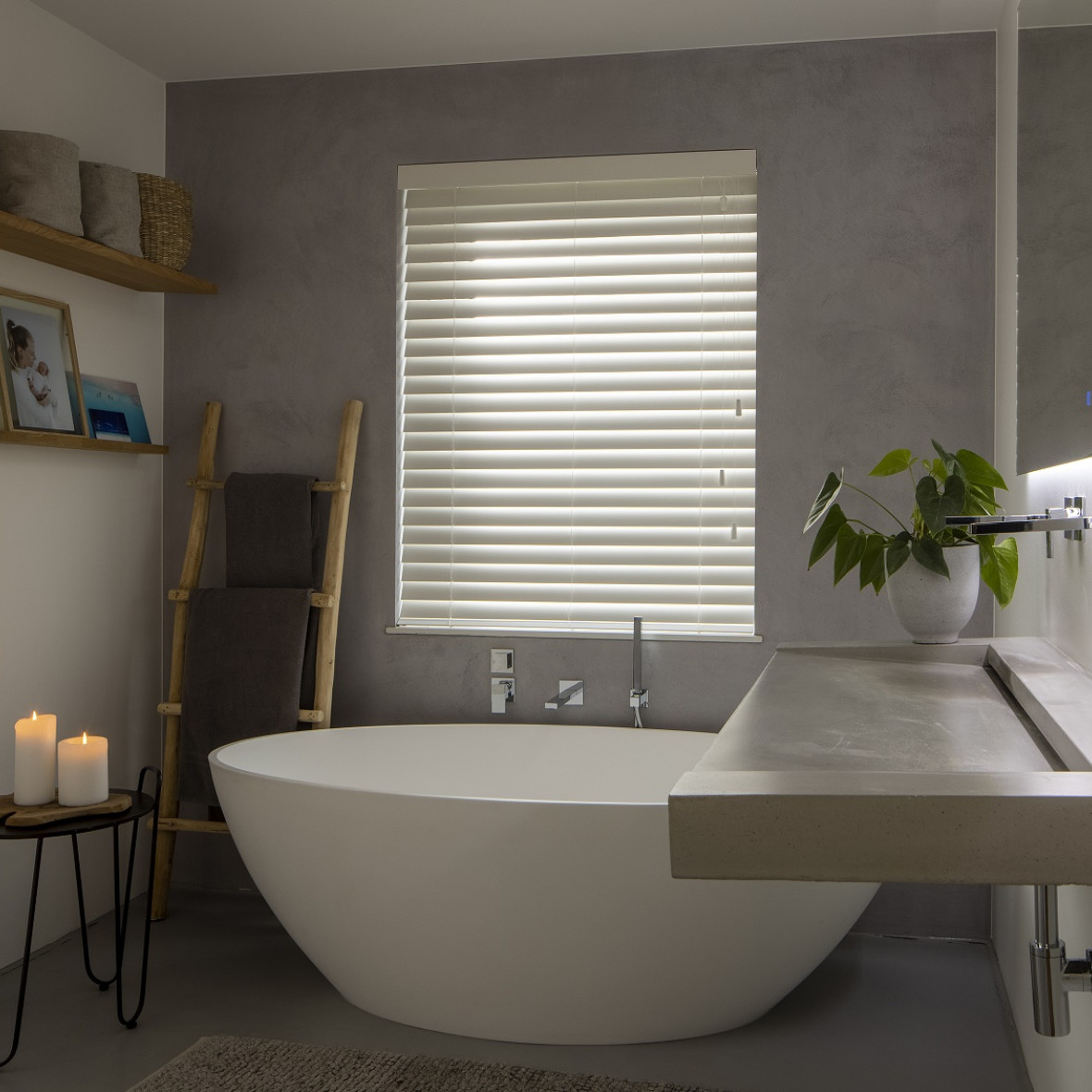 Badkamer Blinds wit