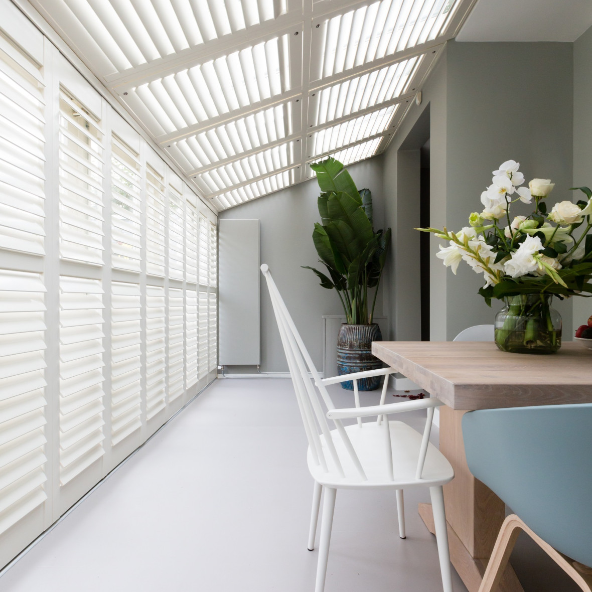 Witte shutters serre 3