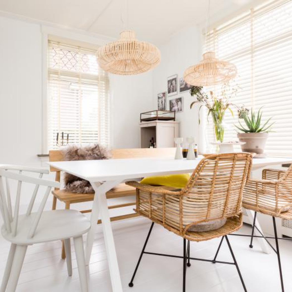  bohemian look rotan woonkamer eettafel blog mediterraans