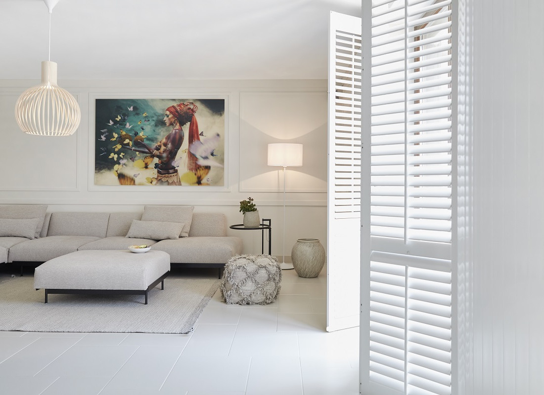 woonkamer full witte shutters Egelsbach